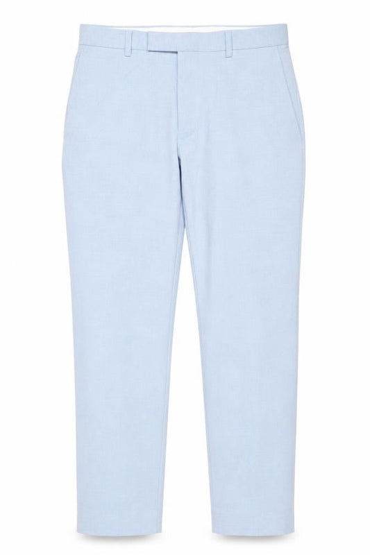 Marks and Spencer Men's Blue Slim Fit Chino Trousers 30W 33L