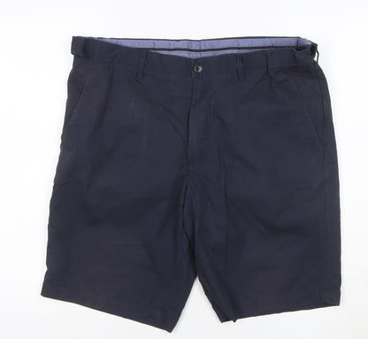 Marks and Spencer Men's Blue 36 Chino Shorts Cotton Stretch