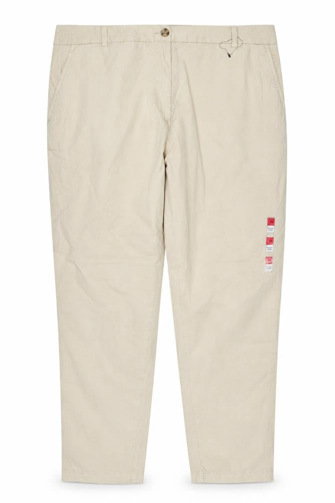 Marks and Spencer Womens Beige Chino Trousers Size 18 Cotton