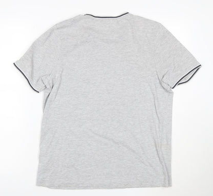 Slazenger Men's Grey Short Sleeve Crew Neck T-Shirt Size M