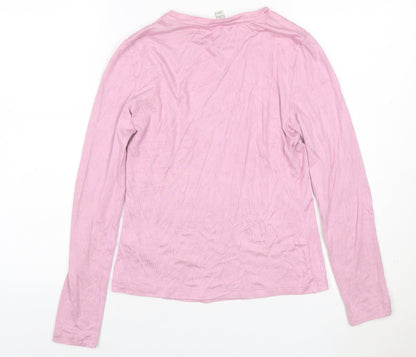 Marks and Spencer Women’s Pink Crew Neck Long Sleeve Pullover Jumper Size 10