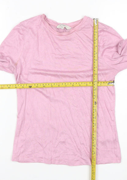 Marks and Spencer Women’s Pink Crew Neck Long Sleeve Pullover Jumper Size 10