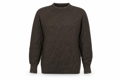Next Women Brown Crew Neck Long Sleeve Knit Jumper Size 14