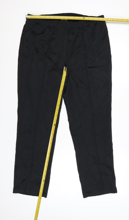 Damart Women’s Black Size 16 Elastic Waist Straight Trousers