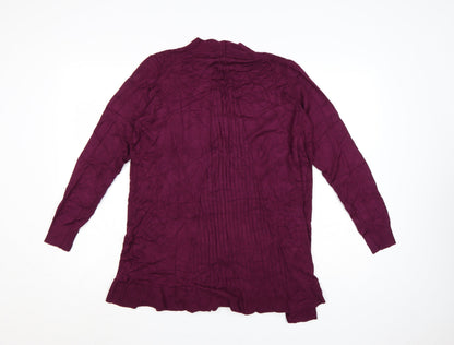 Marks and Spencer Womens Purple Long Sleeve Knit Cardigan M