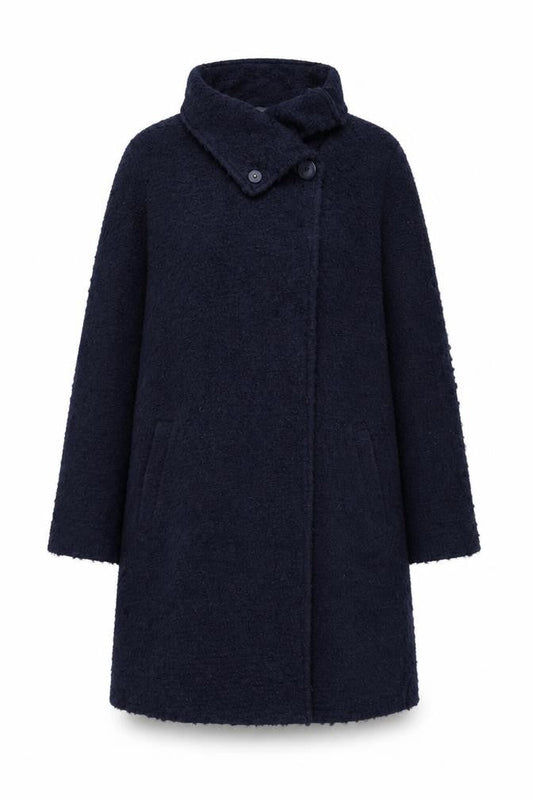Phase Eight Women's Blue Mid-Length Acrylic Overcoat Size 10