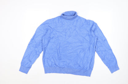 Marks and Spencer Women’s Blue Roll Neck Pullover Jumper Size M
