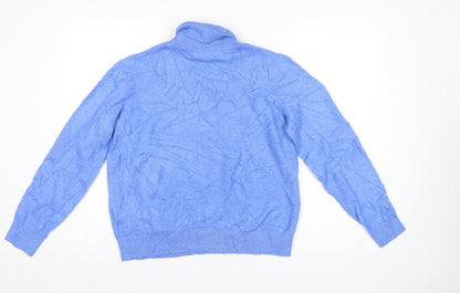 Marks and Spencer Women’s Blue Roll Neck Pullover Jumper Size M