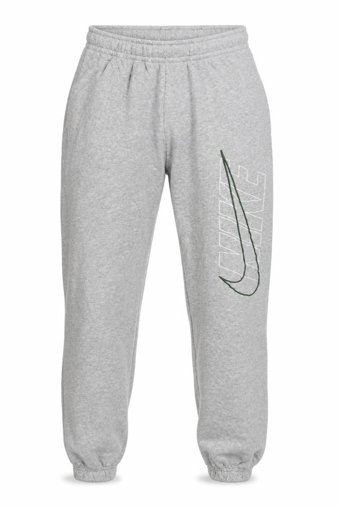 Nike Men's Grey Jogger Sweatpants S Regular Fit Elastic Waist
