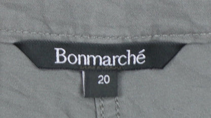 Bonmarché Women’s Green Cotton Capri Trousers Size 20