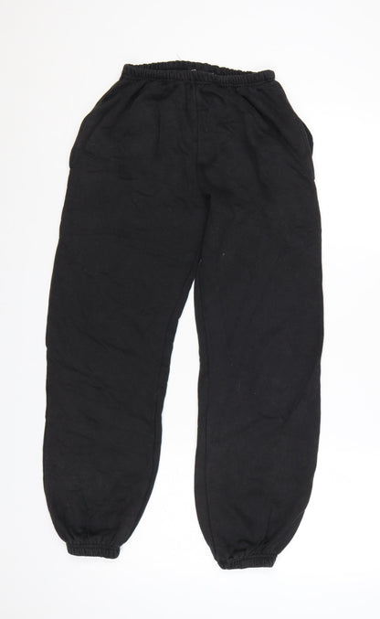 PrettyLittleThing Womens Black Petite Size 6 Jogger Trousers