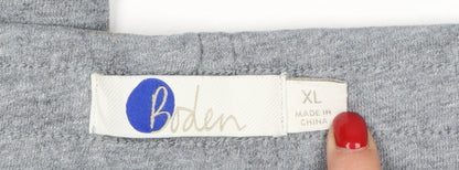 Boden Men's Grey Cotton Jogger Trousers XL Comfortable Casual
