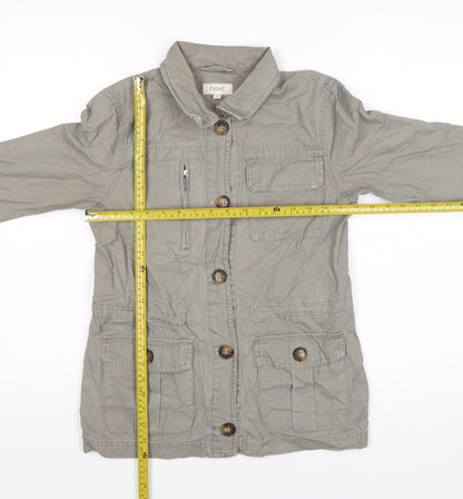 Next Women's Beige Military Style Cotton Jacket Size 6