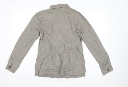 Next Women's Beige Military Style Cotton Jacket Size 6