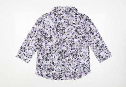Simply Vera Vera Wang Women's Multicoloured Floral Jersey Pyjama Top M