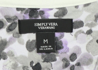Simply Vera Vera Wang Women's Multicoloured Floral Jersey Pyjama Top M