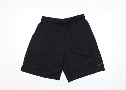 Nike Men's Black Large Dri-FIT Athletic Training Shorts