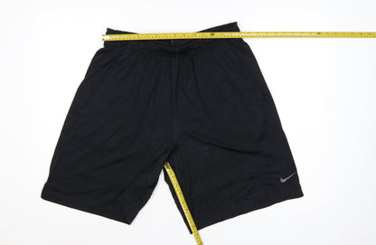 Nike Men's Black Large Dri-FIT Athletic Training Shorts