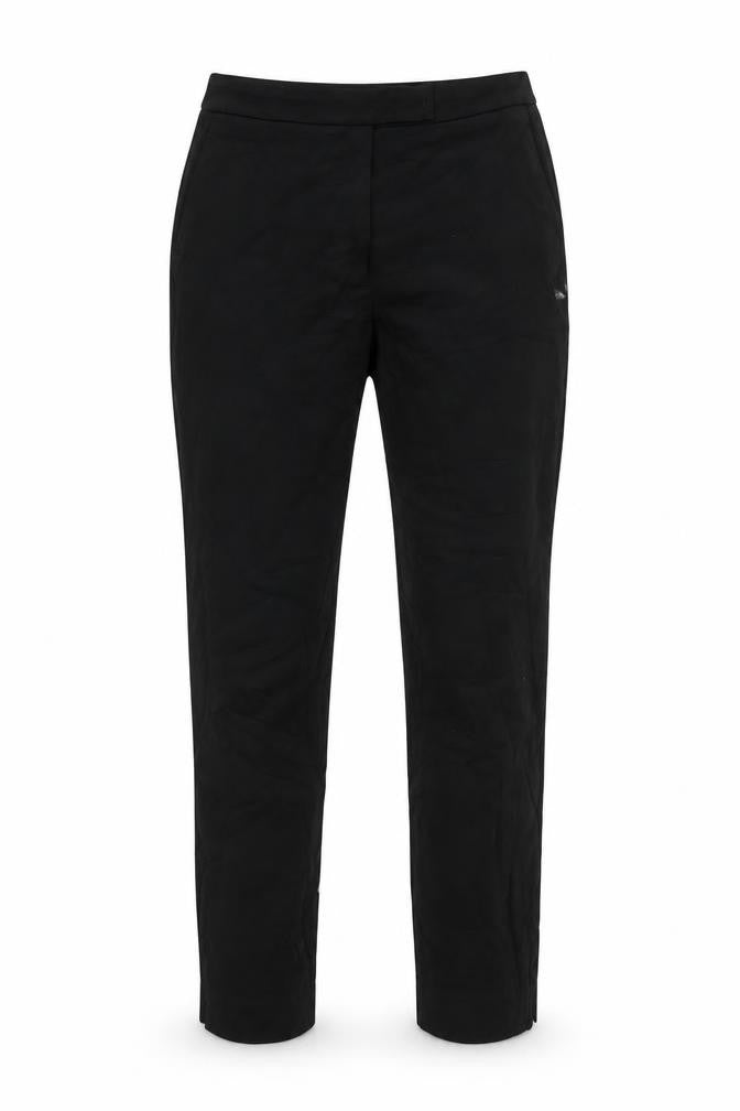 Marks and Spencer Women's Black Regular Straight Trousers Size 8