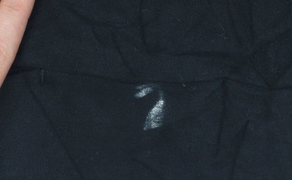 Marks and Spencer Women's Black Regular Straight Trousers Size 8