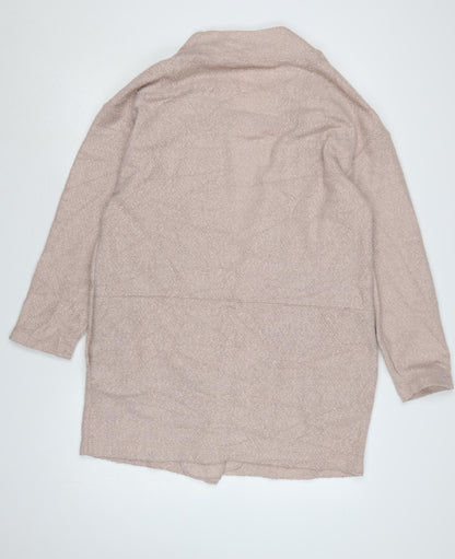 Marks and Spencer Women Beige Long Sleeve Open Cardigan Size 16