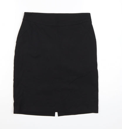Oasis Womens Black Size 10 Pencil Knee Length Work Skirt