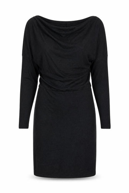 Jigsaw Women’s Black Wool Bodycon Knit Dress M Long Sleeve