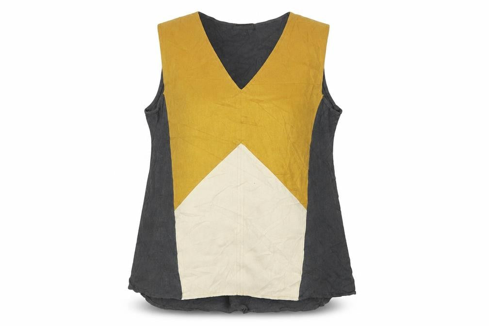 River Island Womens Multicoloured Sleeveless V-Neck Colourblock Top Size 12
