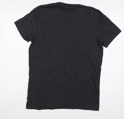 French Connection Men's Grey Crew Neck Short Sleeve T-Shirt Size L