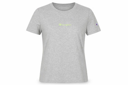 Champion Womens Grey XS Basic Crew Neck Cotton T-Shirt