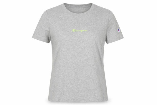 Champion Womens Grey XS Basic Crew Neck Cotton T-Shirt