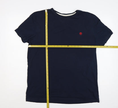 Timberland Men's Blue XL Slim Fit Organic Cotton T-Shirt