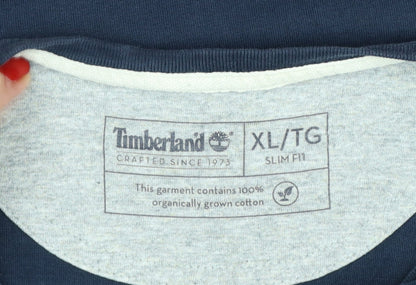 Timberland Men's Blue XL Slim Fit Organic Cotton T-Shirt