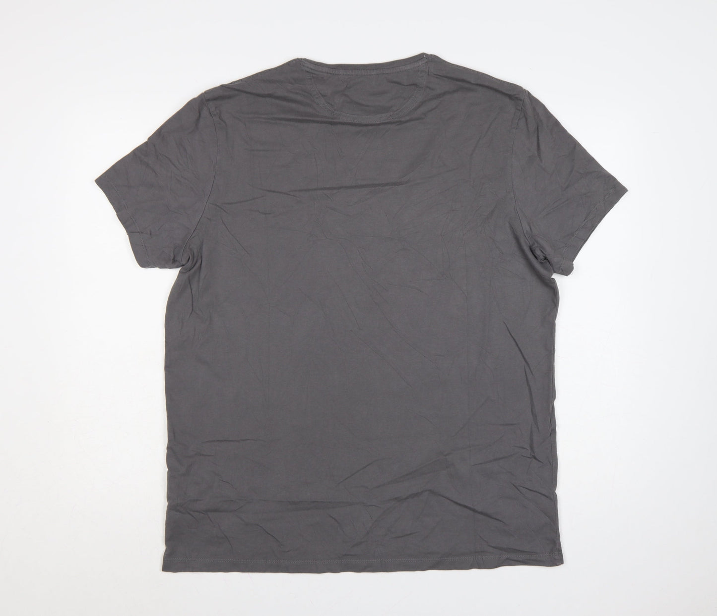Timberland Men's Grey Slim Fit XL Crew Neck Cotton T-Shirt