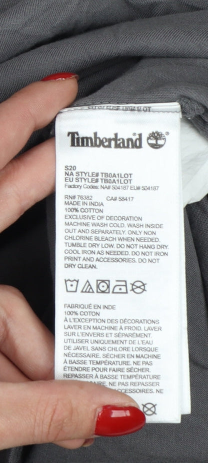 Timberland Men's Grey Slim Fit XL Crew Neck Cotton T-Shirt