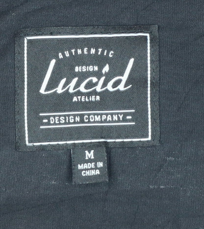 Lucid Design Studios Mens Black Long Sleeve Cotton T-Shirt M