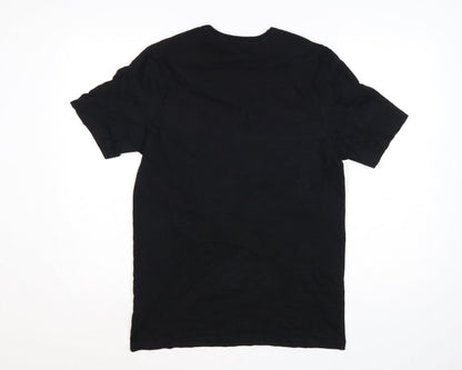 Hugo Boss Men's Black Crew Neck Cotton T-Shirt Size L