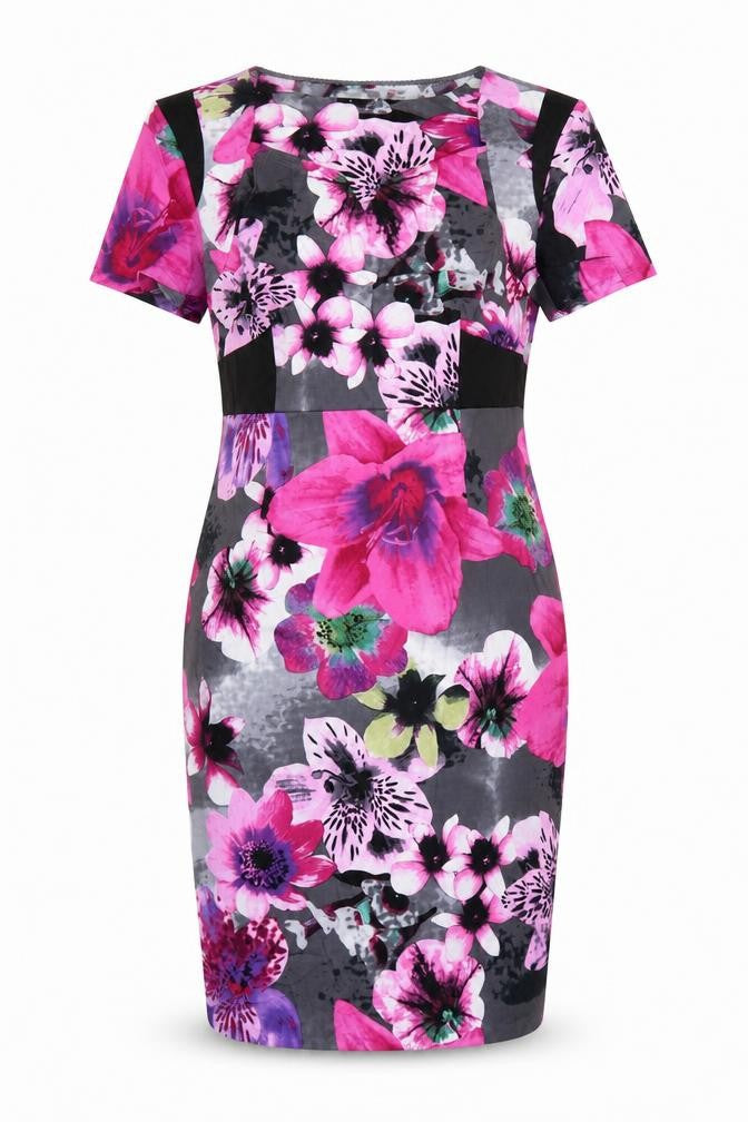Marks & Spencer Per Una Women’s Purple Floral Bodycon Dress UK 14