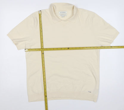 Marks and Spencer Autograph Men’s Ivory Supima Cotton Polo Shirt L