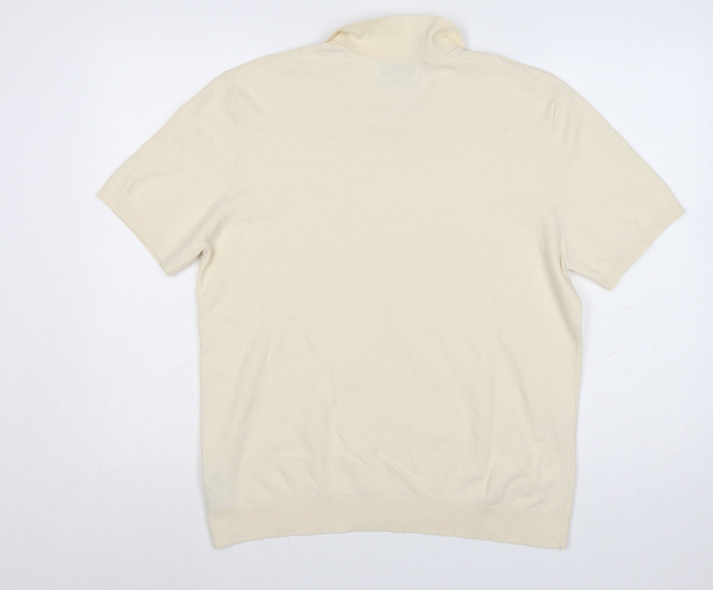 Marks and Spencer Autograph Men’s Ivory Supima Cotton Polo Shirt L