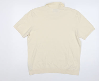 Marks and Spencer Autograph Men’s Ivory Supima Cotton Polo Shirt L