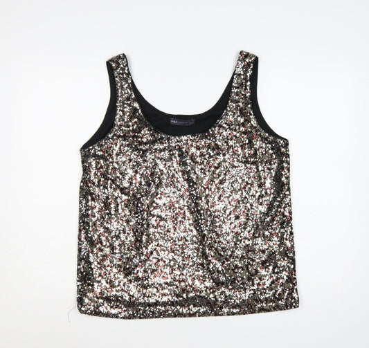 Marks & Spencer Women’s Multicoloured Sequin Tank Top Size 18