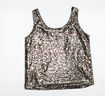 Marks and Spencer Women’s Multicoloured Sequin Tank Top Size 18