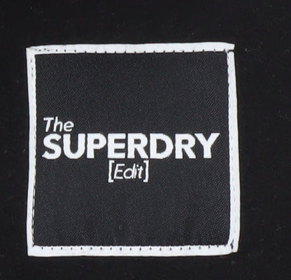 Superdry Women Black Bodycon Halter Knee Dress Size 10