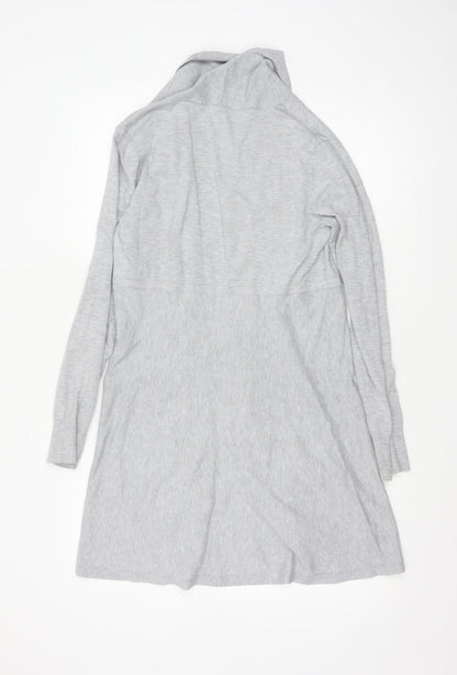 Phase Eight Women's Grey Longline Cardigan UK 14 Viscose Blend Knit