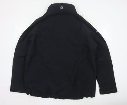 TOG24 Men's Black XL Softshell Jacket Windproof Water Resistant