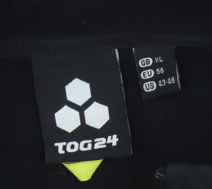 TOG24 Men's Black XL Softshell Jacket Windproof Water Resistant