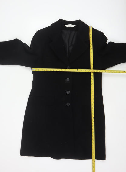 Modern Classics Women's Black Wool Overcoat Size 14