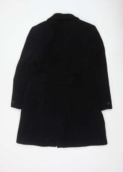 Modern Classics Women's Black Wool Overcoat Size 14