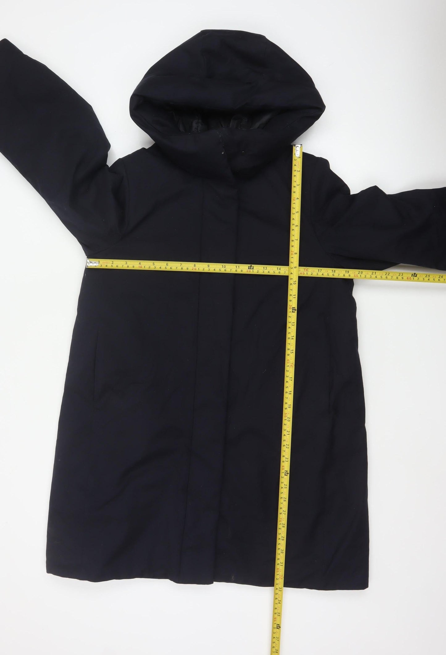 Uniqlo Womens Black XS Hooded Down Parka Coat